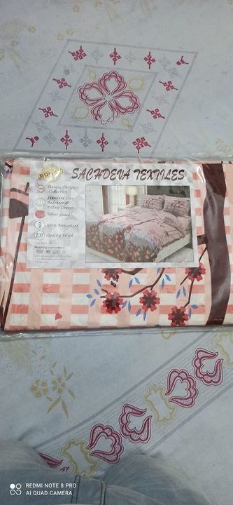 Double bedsheets uploaded by Manroop Cloth House on 3/12/2021