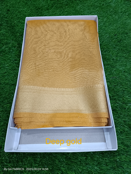 Tissue saree  uploaded by GA Fabrics on 6/3/2023