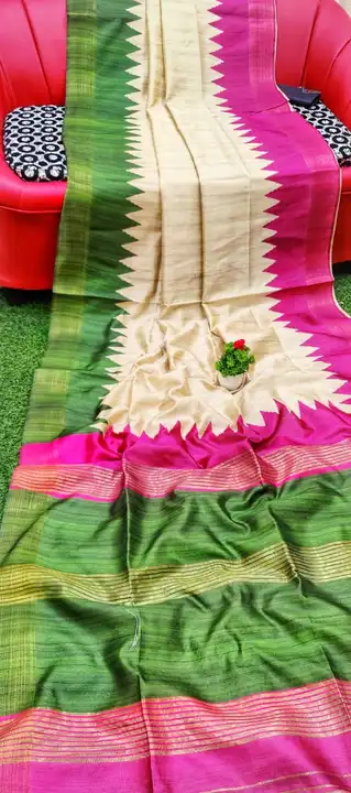 Semi ghicha silk saree uploaded by BENGAL HANDLOOM on 6/3/2023