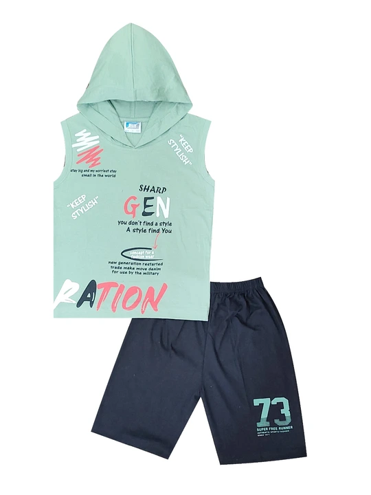 Stylish Hooded Top & Bottom Set For Kids  uploaded by business on 6/3/2023