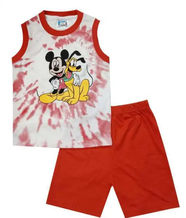 Mickey Mouse Printed Top Bottom Set For Kids  uploaded by business on 6/3/2023