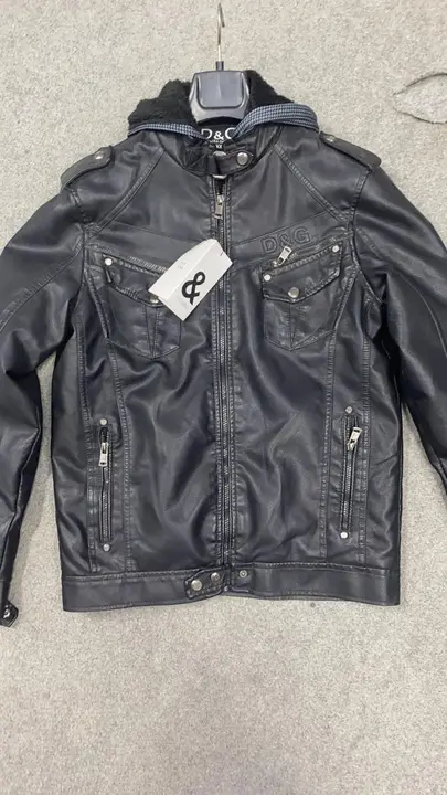 D&G black leather jacket  uploaded by Ratnam trading company on 6/3/2023