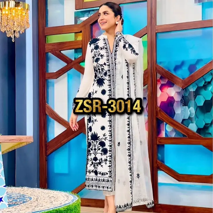*ZSR-3014* 💕👌

👉👗💥*Lunching New Đěsigner Party Wear Look New Top Bottom With Dupatta With Heavy uploaded by A2z collection on 6/3/2023
