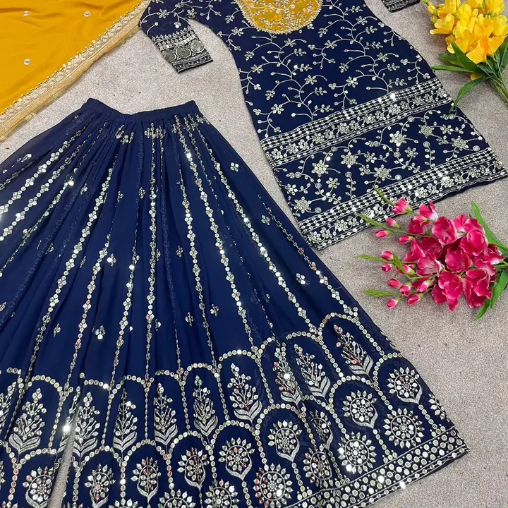 *SSR-369*

👉👗*Launching New Designer Party Wear Look New Top-Plazzo and Dupatta With Heavy Embroid uploaded by A2z collection on 6/3/2023