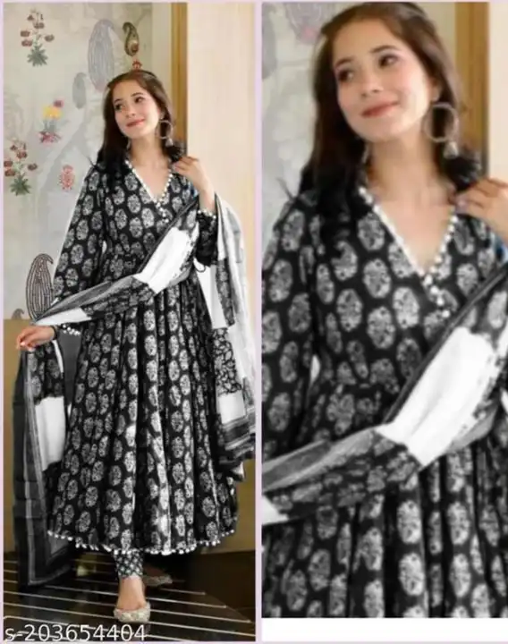 M to XXL, REYON 140 GSM WITH HAVY PRINT N HAVY PUMPUM LASE  ( Full Stitched  )* uploaded by Online Ladies Dresses on 6/3/2023