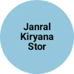 Business logo of Janral kiryana stor