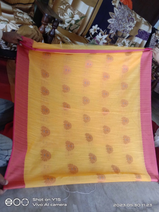 Slub cotton saree uploaded by Sarswati textile on 6/3/2023