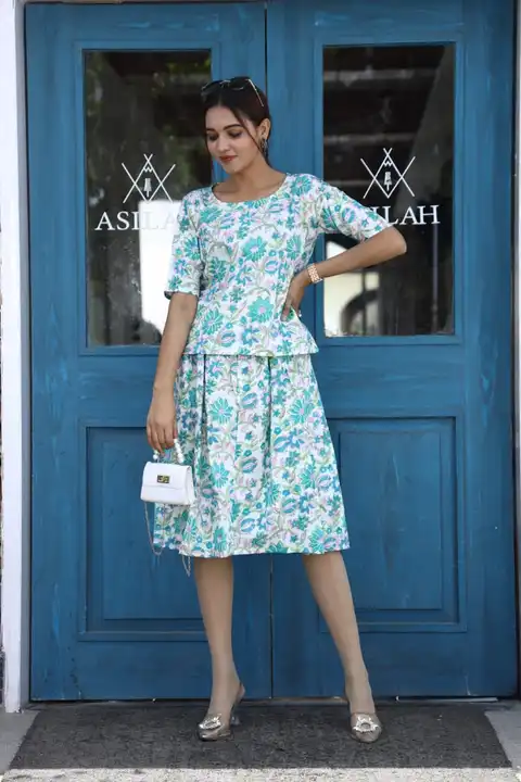 Top& skirts  uploaded by Ashoka bagru print on 6/3/2023