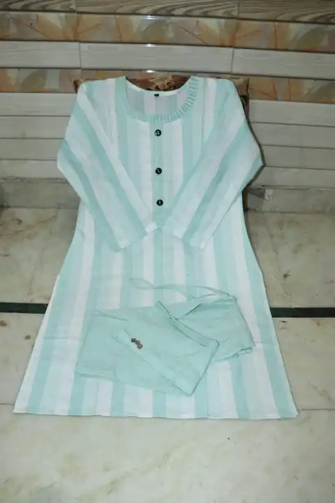 Khadi  cotton kurti trouser  uploaded by S A Textile on 6/3/2023