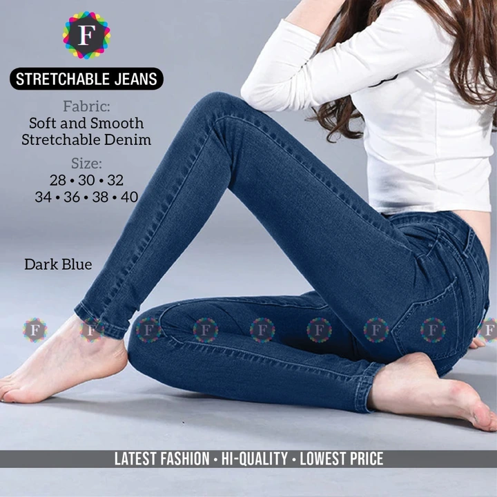 Stretchable jeans uploaded by Rise earth india on 5/28/2024