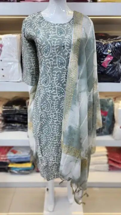 Post image LADIES WEAR COLLECTION

😍😍😍😍😍😍😍😍😍😍😍😍😍😍

2 PIECE SETS(KURTI WITH DUPATTA) 

BATIK SPECIAL 

CHANDERI COTTON WITH ASTAR

SIZE=L XL XXL 3XL

MIN ORDER=24 PIECES

*RATE=480/-*😍

BOOKING STARTED