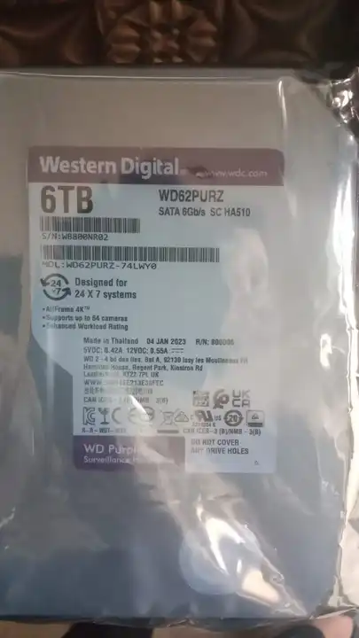 IMPORTED WD 6TB HDD WITH 3 YEAR WARRANTY  uploaded by Everstore on 6/3/2023
