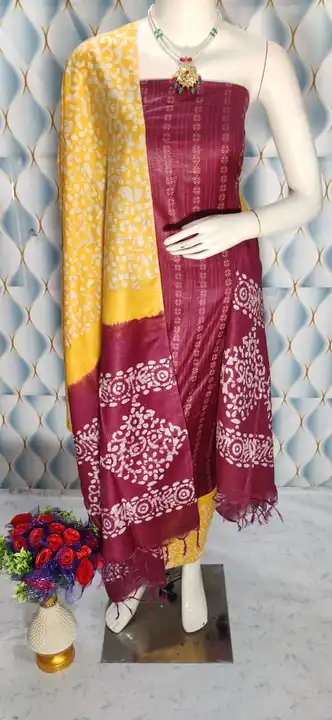 Katan silk suit  uploaded by Ahmed handloom silk fabric on 6/3/2023