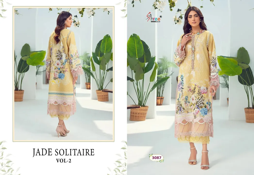 *JADE SOLITAIRE 02*

TOP PURE COTTON PRINT WITH PATCH EMBROIDERY 

BOTTOM SEMILAWN 

DUPPTA SIFFON / uploaded by Fashion Textile  on 6/3/2023