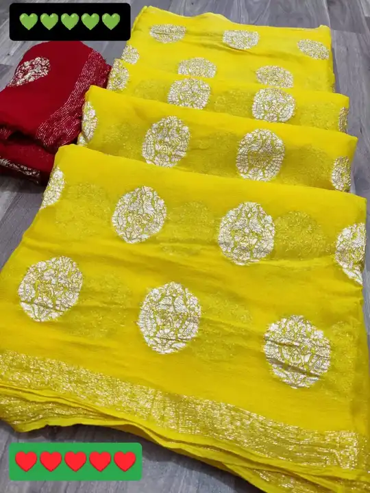 💖💖new Launching💖💖🥰🥰🥰🥰🥰🥰😍



🥰🥰big sele pure Georgette jaipuri die with beautiful rose  uploaded by Gotapatti manufacturer on 6/4/2023