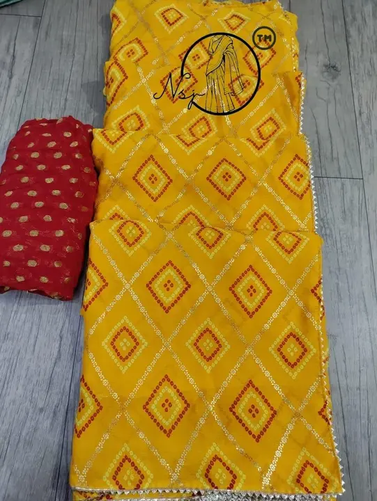 presents A beautiful most popular chundri saree

😍festival Special deal 

👉keep shopping with us

 uploaded by Gotapatti manufacturer on 6/4/2023