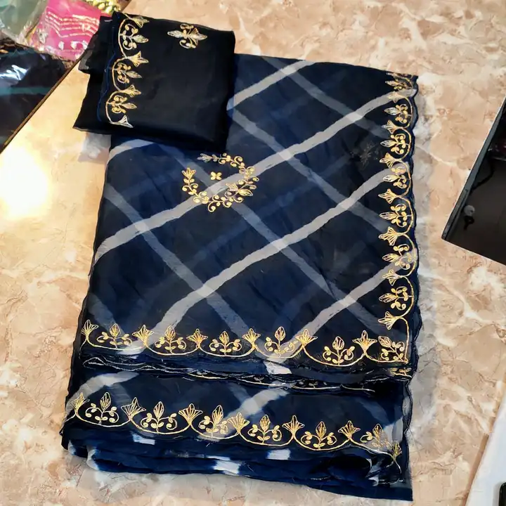 🙏JAI SHREE SHYAM JI🙏
*new Lunching*
🦚🌹🌴🙏🌴🌹🦚🙏🌴🌹
🦚 *Pure orgenza lahriya fabric saree*
🦚 uploaded by Gotapatti manufacturer on 6/4/2023