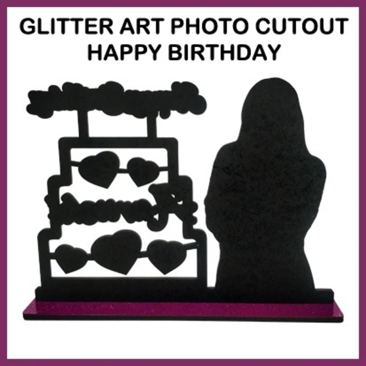 Photo Cutout Glitter Print Cake Frame uploaded by BusinessJi.com on 6/4/2023