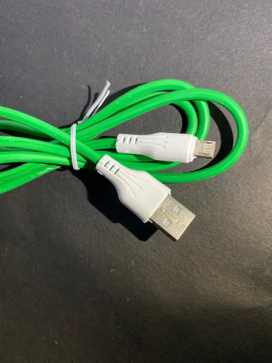 Green data cable fast charger  uploaded by Anamika PVC wire on 5/28/2024