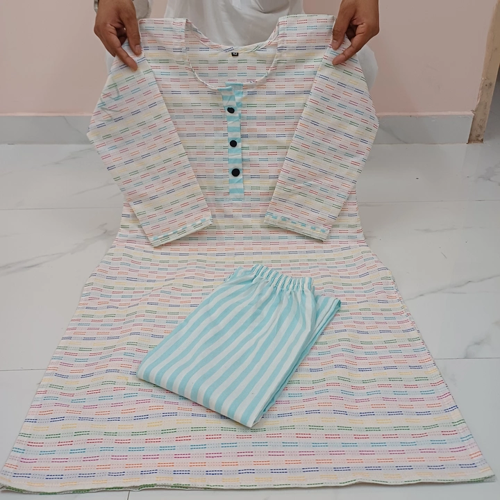 White Dobi Krti with Trouser  uploaded by Abu Textile on 6/4/2023