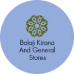 Business logo of Balaji kirana and general stores