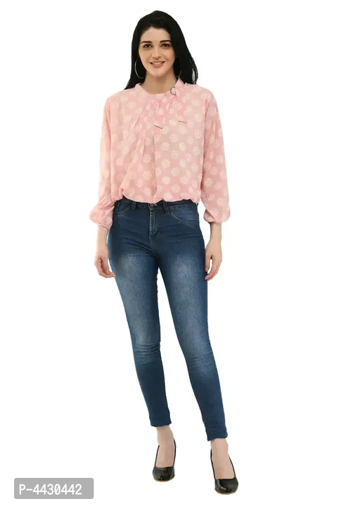 Stylish Polyester Tie Knot Polka Dot Printed Top For Women uploaded by Stor on 6/4/2023
