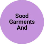 Business logo of Sood Garments and Handloom