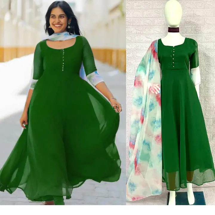 Gown with dupatta  uploaded by Pragya collection on 6/4/2023