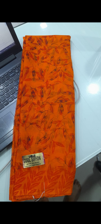 Soft chiffon sarees with fancy print  uploaded by N K SAREES  on 6/4/2023