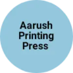 Business logo of Aarush printing press