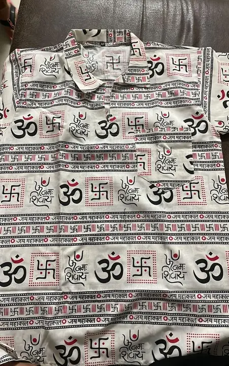 Om printed kurta with pocket  uploaded by Kaushik enterpries on 6/4/2023
