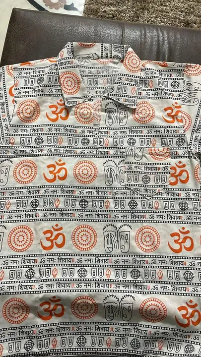 Om printed kurta with pocket  uploaded by business on 6/4/2023