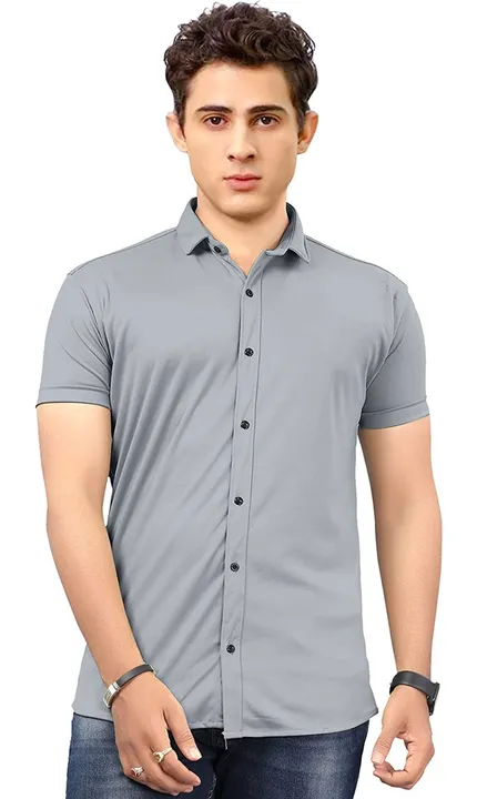 Half sleeve Lycra plen shirt  uploaded by Kpadiya shop on 6/4/2023
