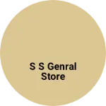 Business logo of S S Genral store