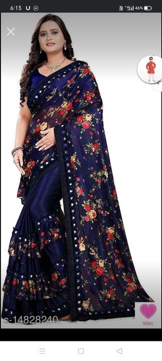 Women's printed sarees uploaded by business on 3/12/2021