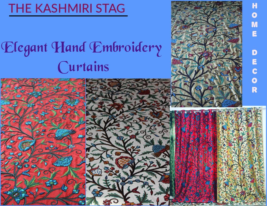 Hand embroidery Curtains uploaded by business on 3/12/2021