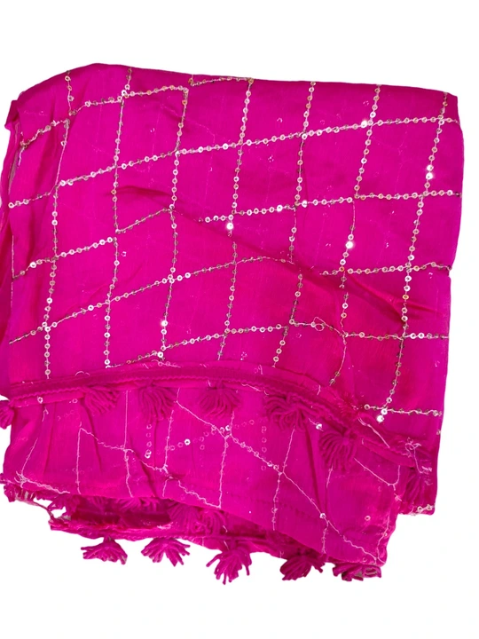 Chanderi Dupatta with sequence work (BT6090_TARA) uploaded by Latitude Retail Private Limited on 6/4/2023