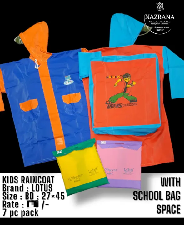 Kids Fancy Rainsuit with school bag room uploaded by business on 6/4/2023
