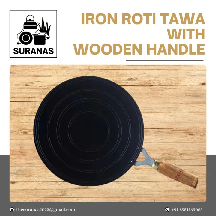 Suranas Roti Tawa Long Handle 11.5 inches uploaded by Suranas on 6/4/2023