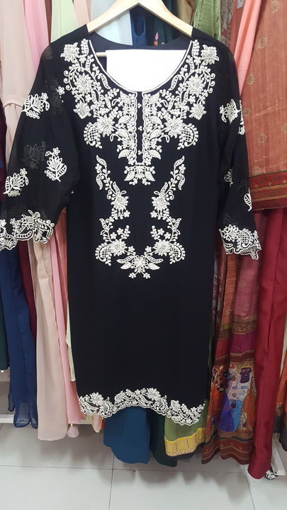 Designer kurti with bottoms uploaded by business on 3/12/2021