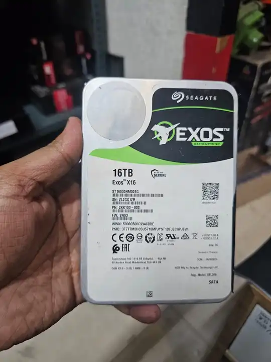 IMPORTED SEGEAT EXONS 16TB WITH 3 YEAR WARRANTY  uploaded by business on 6/4/2023