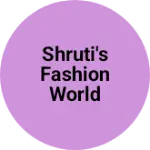 Business logo of Shruti's fashion world