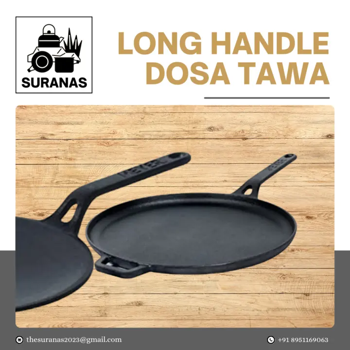 Suranas Dosa Tawa Long Handle 12 inches uploaded by Suranas on 6/4/2023