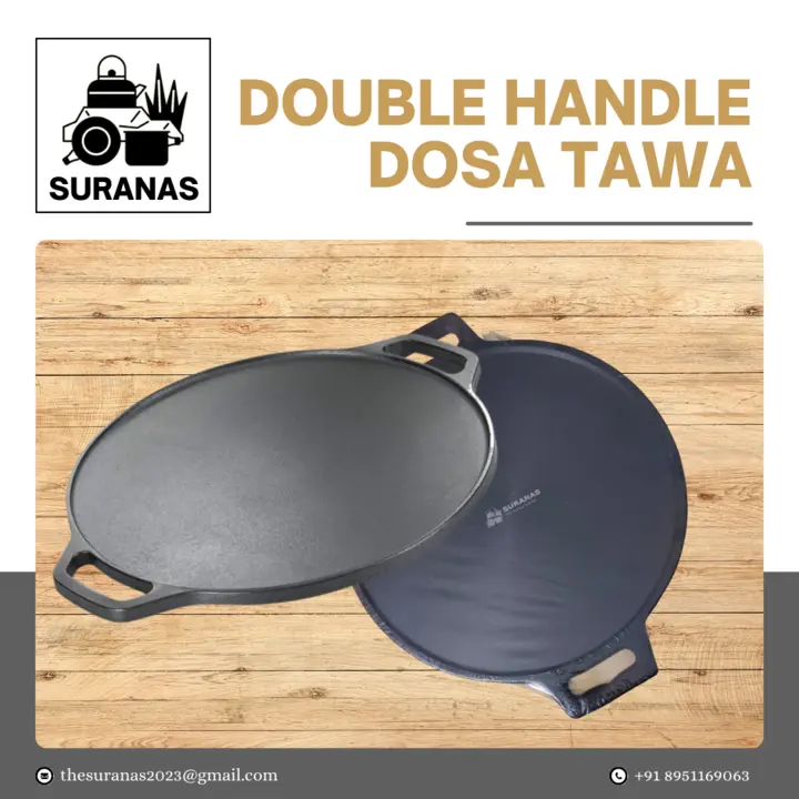 Suranas Double Handle Dosa Tawa 2.4 kgs uploaded by Suranas Kitchen Solution  on 6/4/2023