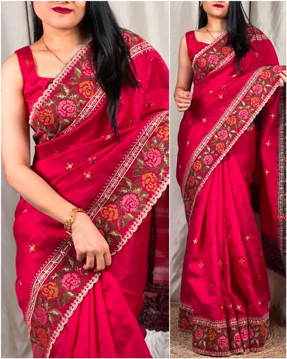 Heavy embroidery saree uploaded by HARF CLASSIC on 5/30/2024