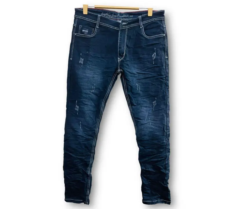 Big fly mens cotton by cotton denim jeans uploaded by business on 6/4/2023
