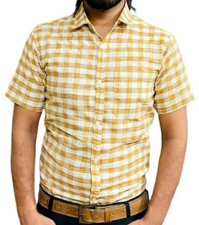 Khadi checked shirts uploaded by business on 6/4/2023