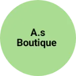 Business logo of A.S Boutique
