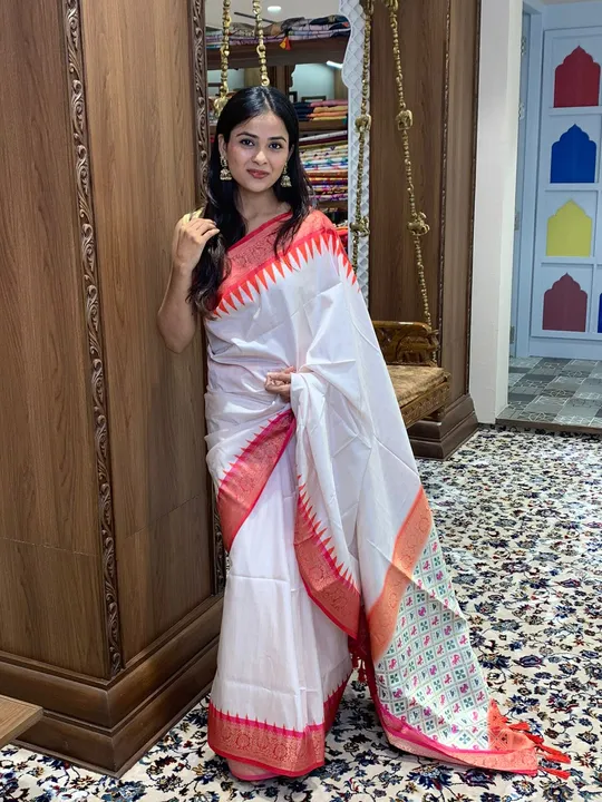 Pooja wearing saree uploaded by VARDHAK COLLECTION  on 6/4/2023