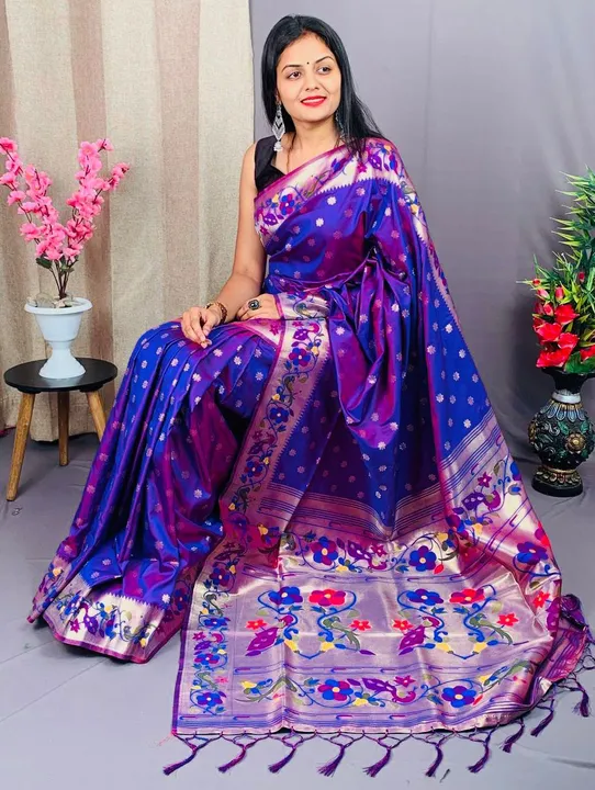 Pure soft kanchivaram paithani silk saree uploaded by VARDHAK COLLECTION  on 6/4/2023